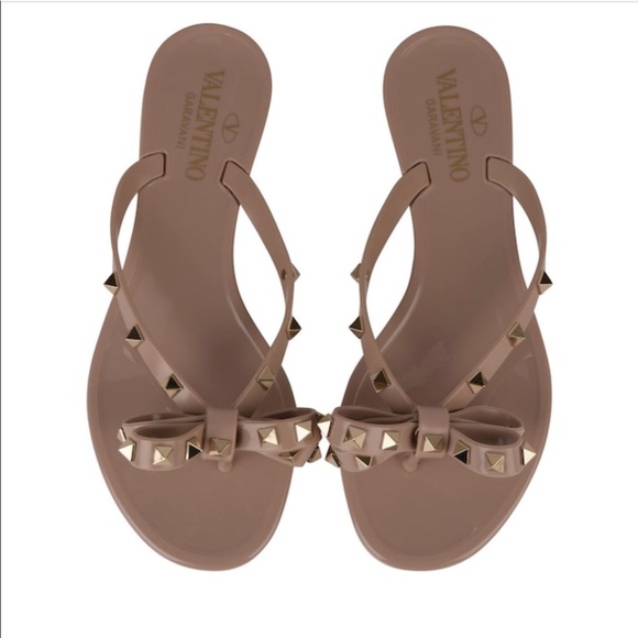 Valentino Shoes - Valentino Rock Stud Flip Flops size 40